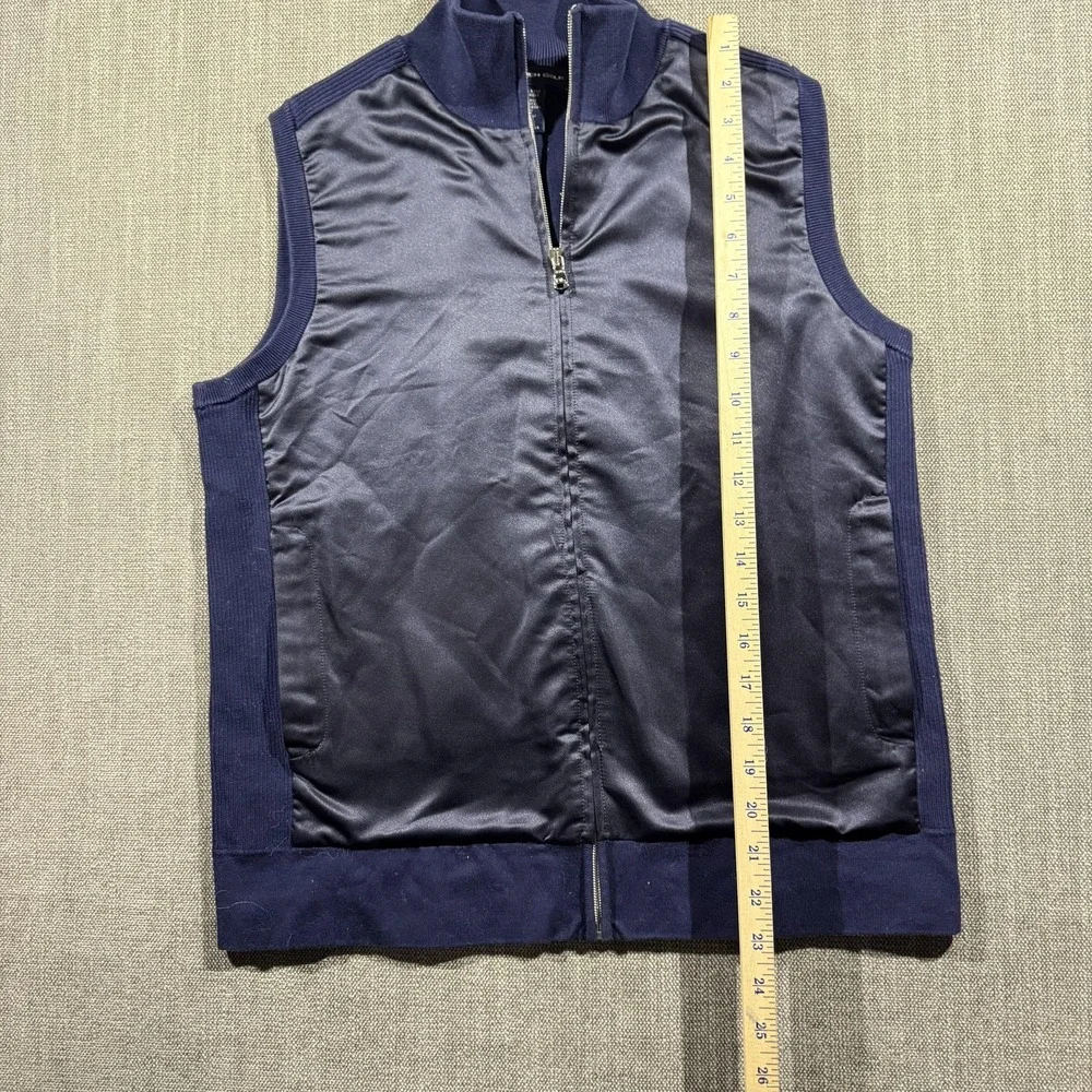 Ralph Lauren Golf Vest Mens Large Blue Full Zip Windbreaker Lightweight Pockets